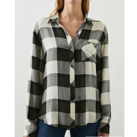 Rails Hunter Shirt Rosemary Onyx NEW - Picture 1 of 9